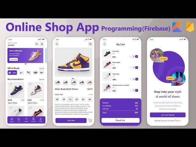 Online Shop Android Studio Project Kotlin MVVM & Firebase - Ecommerce Programming