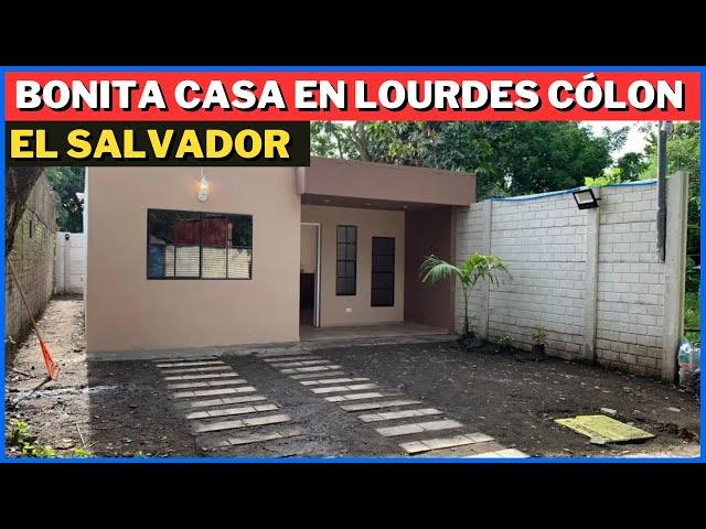 SE VENDE BONITA CASA NUEVA EN LOURDES COLÓN LA LIBERTAD EL SALVADOR