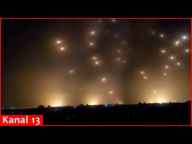 Footage of rain of missiles launched from Iran into Israel: Explosions reported