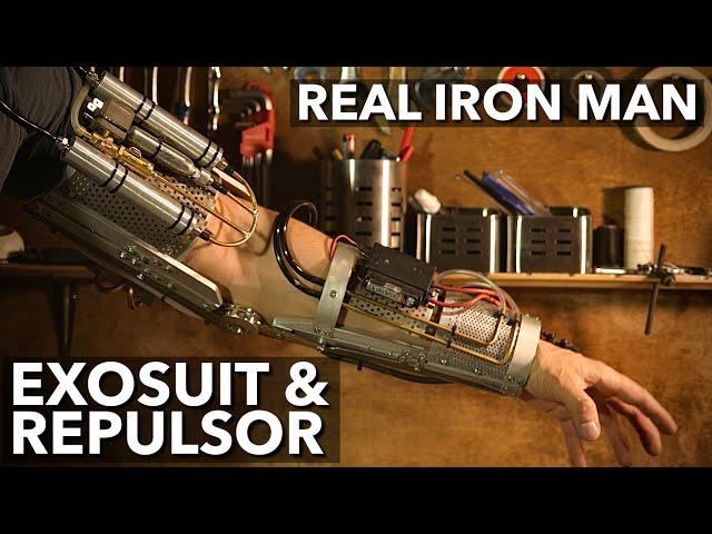 Real Iron Man repulsor & exosuit. HHO combustion chamber powered with electrolyzer.