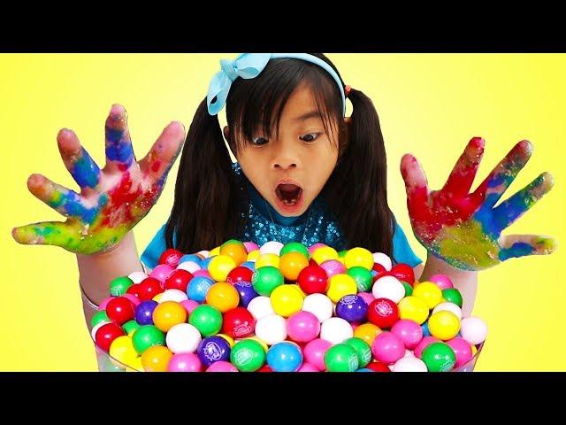 Johny Johny Yes Papa | Emma Pretend Play Wash Your Hands Before Eating Gumballs Kids Song