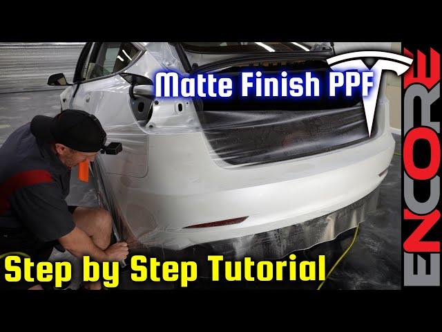 Tesla Model 3: A Matte-finish Masterclass!  How to Bulk Install PPF! [DIY Complete Tutorial]