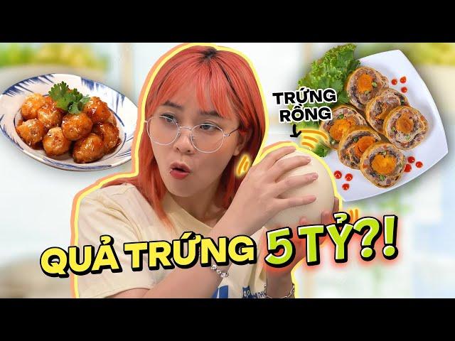 Thử thách ăn trứng từ rẻ tới đắt. Misthy "bán nhà" để mua quả trứng 5 tỷ?! FOOD CHALLENGE