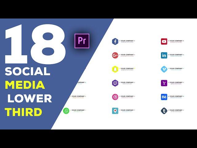 Free Social Media Lower Thirds Adobe Premiere Pro