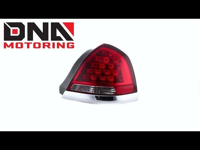 DNA Motoring 98-11 Ford Crown Victoria Red Clear Tail Lights