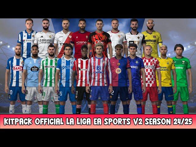 KITPACK OFFICIAL LA LIGA EA SPORTS V2 SEASON 24/25 - PES 2021 & FOOTBALL LIFE 2024