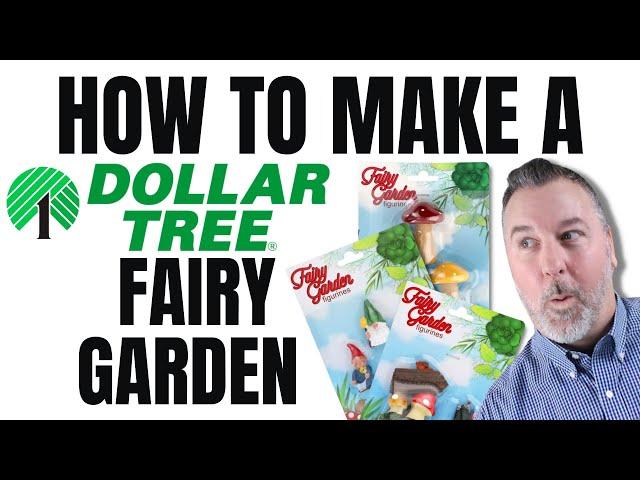 How to Make a Dollar Tree Fairy Garden - Easy DIY - Dollar Store DIY - Garden DIY