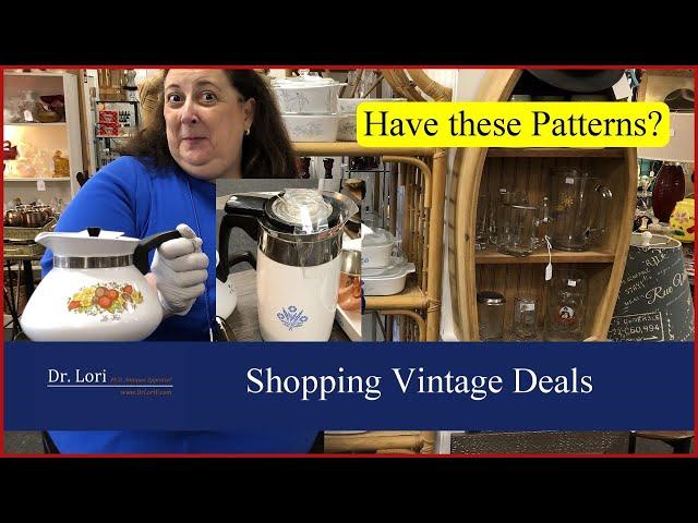 In the Wild! Shopping Corningware Patterns & Revealing Marks & Values - Thrift with Me Dr. Lori