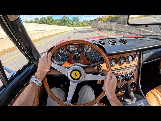 1969 Ferrari 365 GT 2+2 - This Italian V12 Sounds Outrageous! (POV Binaural Audio)