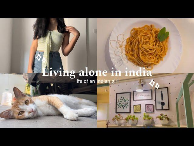 living alone in india | life of indian girl | aesthetic vlog ️ | a day in my life | slice of life