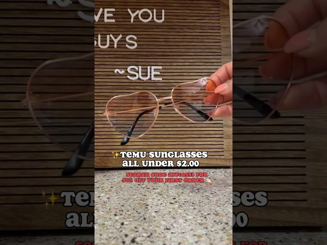  CHEAP TEMU sunglass haul links in description  #temuoff #temuhaul