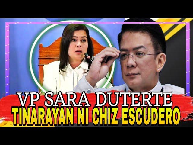 CHIZ ESCUDERO SINABON SI SARA AT BASTE DUTERTE