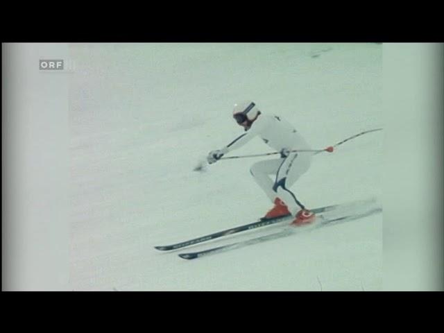Alpine ski 1981 WC Val d`isere, Franz Klammer Downhill