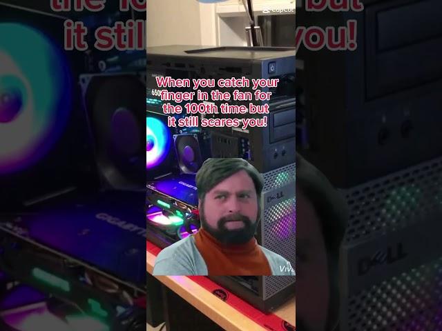 The fan gets me every time!  #techguy #computerfail #fan #computershop  #dell #dellpc  #optiplex