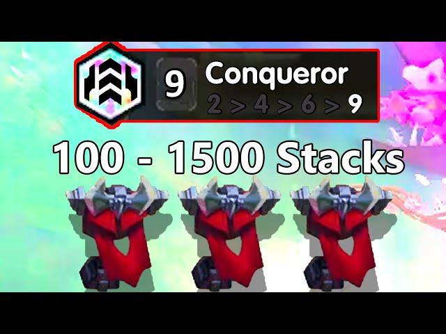 Full 100 - 1500 Stacks Cash out !? ft. 9 Conqueror | TFT Set 13