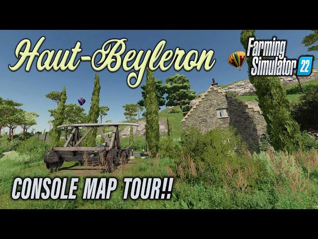 “HAUT-BEYLERON” FS22 EARLY CONSOLE MAP TOUR! Farming Simulator 22 (Review) PS5.