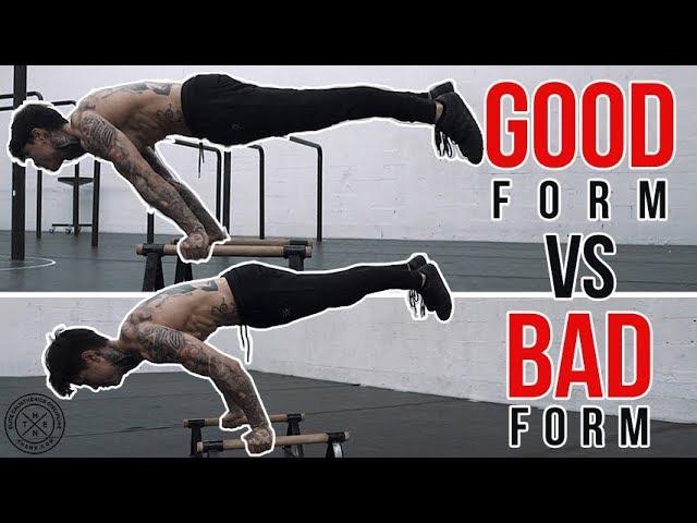 Good Form VS. Bad Form (FIX IT NOW!)