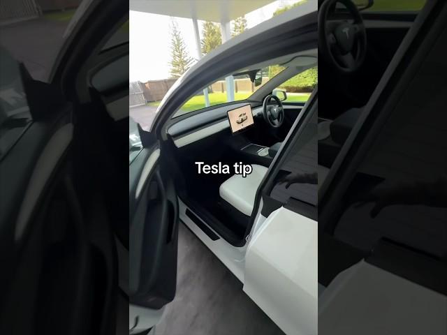 A very simple Tesla TIP ! (Can’t believe I didn’t know this)  #tesla #teslamodely #teslatech