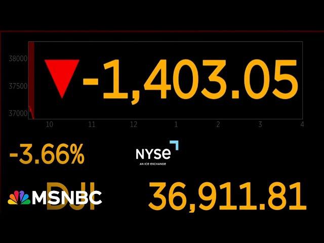 Stock market plummets in reaction to Trump's tariffs