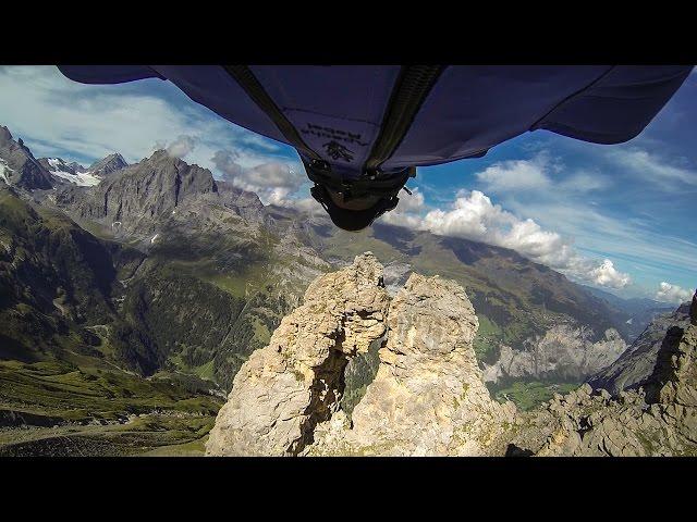 GoPro: Wingsuit Flight Through 2 Meter Cave - Uli Emanuele