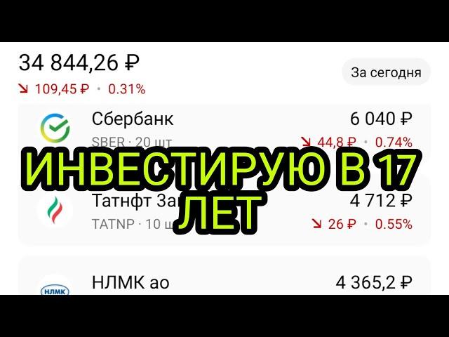 Обзор моего портфеля, инвестиции новичка,инвестирую в 17 лет