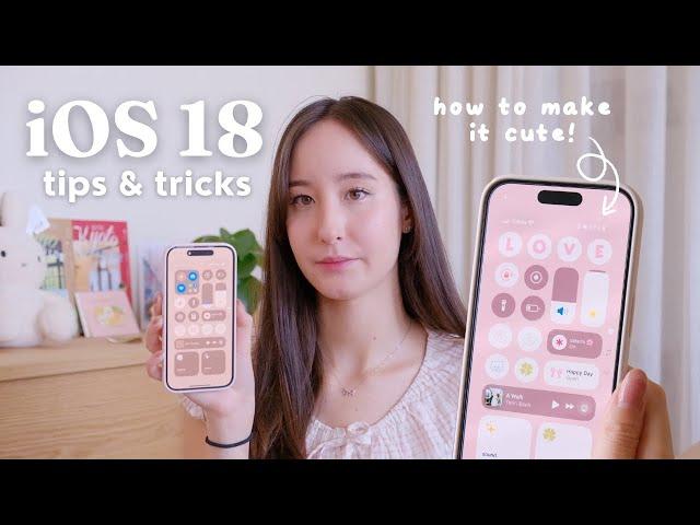 iOS 18 tips & tricks! how to make your control center cute ⋆˙⟡