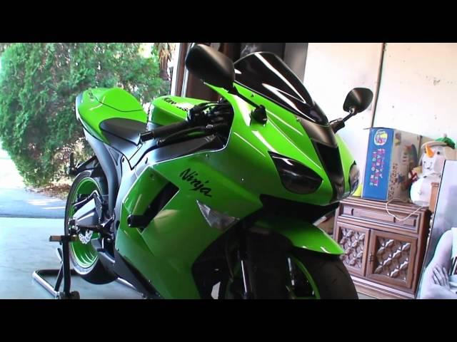 KAWASAKI SuperSport NINJA ZX-6R (LIME GREEN) Walk Around Video