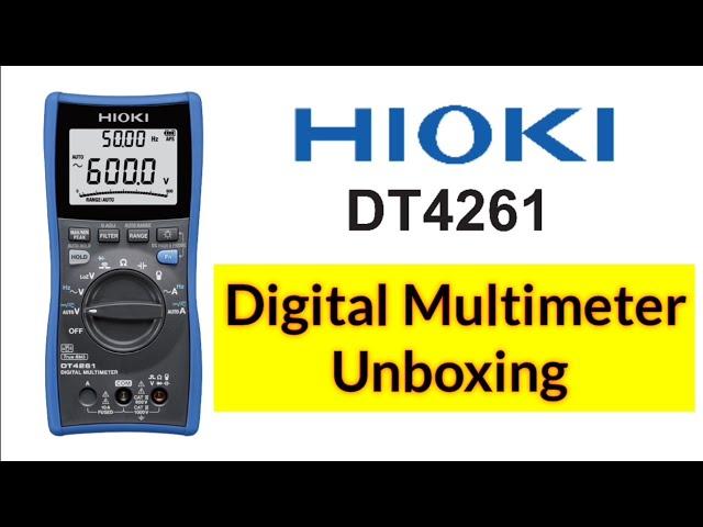 Multimeter working. Hioki DT4261 Unboxing.