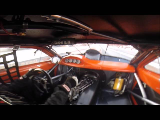 In-car view of Dave River in the River Racing Pro Stock NHRA Drag Car