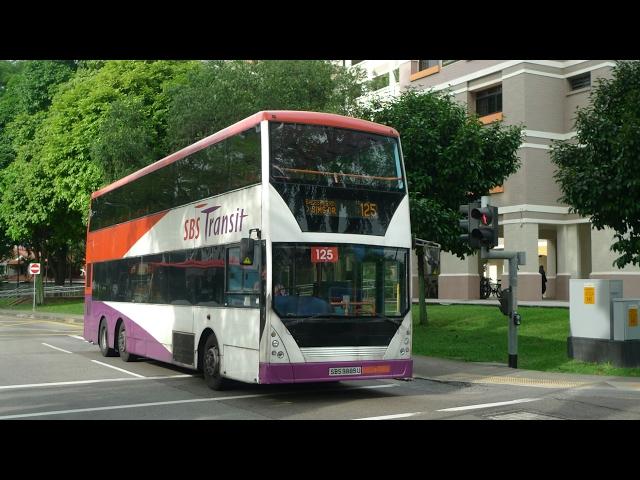 SBS Transit Bus Service 125, SBS9889U (Full Trip)