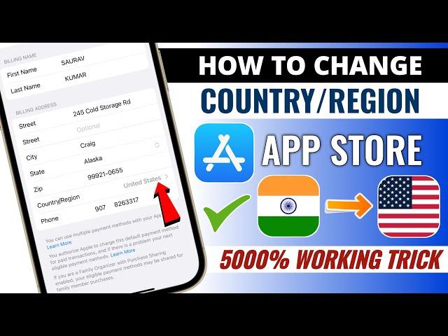 How To Change Country Region in App Store | How To Change Country in iPhone | Appleid Address Change