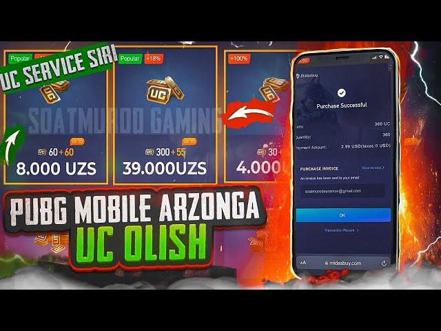 Pubg mobile UC service ochish️//Midasbuy ro'yxatdan o'tish // Arzon uc#pubgmobile #midasbuy | uz