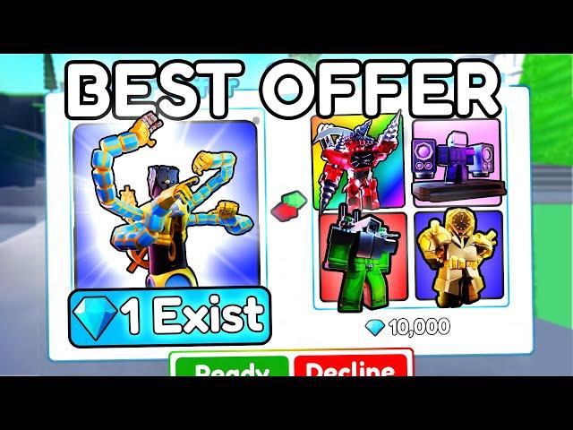 Eternal Clock Titan Gets CRAZY OFFERS! (Toilet Tower Defense)