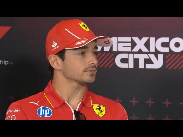 Charles Leclerc Max Verstappen has always been on the limit | Pre Race Interview Mexico City GP 2024