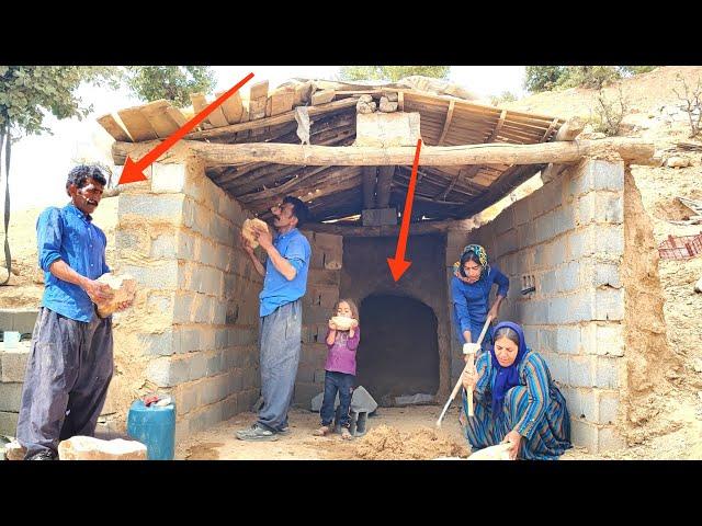 "Enduring love: A father's commitment to protect his family from the cold for cave wall project"