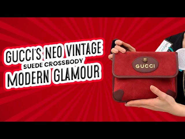 GUCCI Neo Vintage Suede Crossbody Bag Review | Dallas Designer Handbags