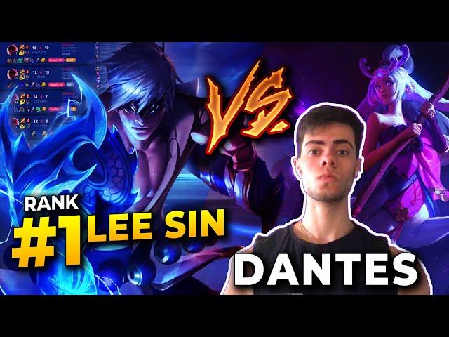 RANK 1 LEE SIN meets DANTES and BREAKS his MENTAL??? *20 KILLS!!!*