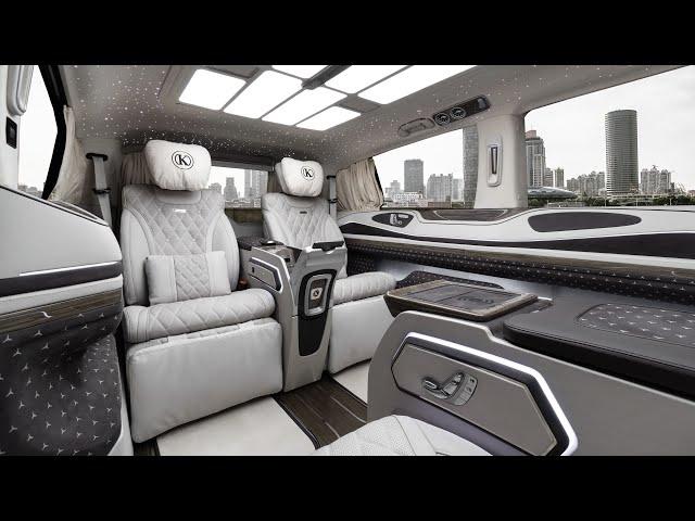 2023 Mercedes V Class Long + VIP Luxury FULL Review V300 Klassen Business Edition Interior MVE_1614