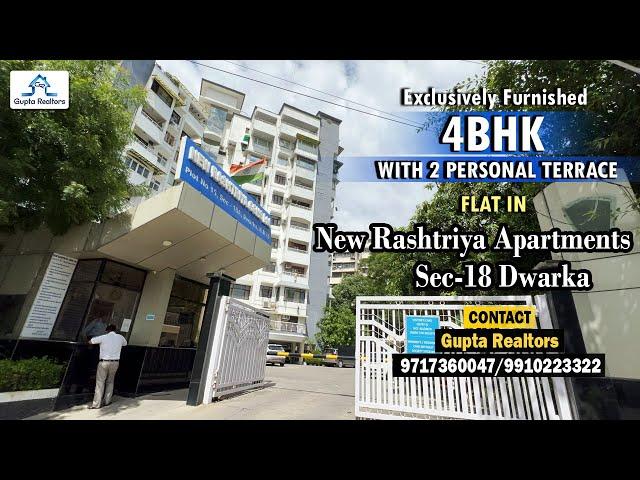 #NewRashtriyaApartments | 4 BHK WITH 2 TERRACE FLAT IN Sec-18 Dwarka Call 9717360047