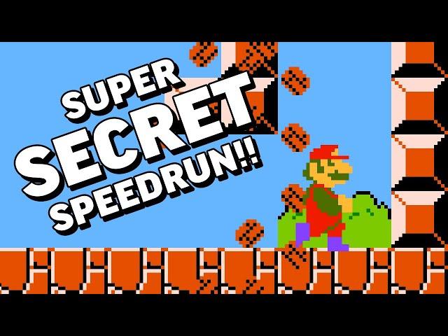 Ultimate World 1-1 SPEEDRUN Trick in Super Mario Bros. (NES)!!