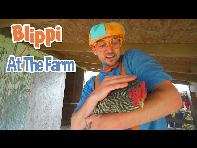 Blippi Learns About Farm Animals | Learning Animals For Kids | Moonbug Kids