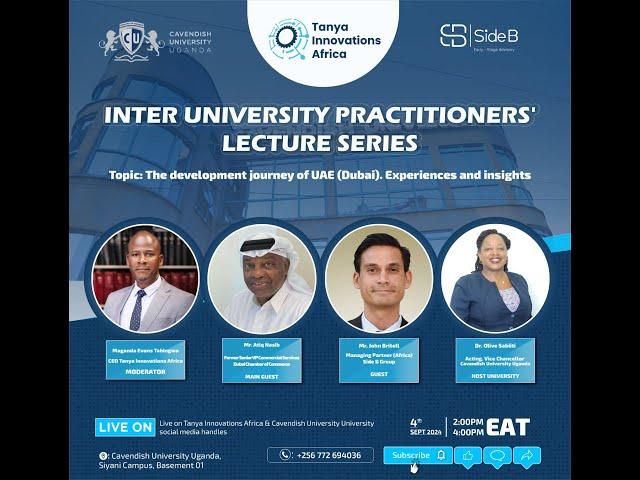 THE INTER UNIVERSITY PRACTITIONERS '  LECTURE SERIES ||  Hosted By Maganda Evans