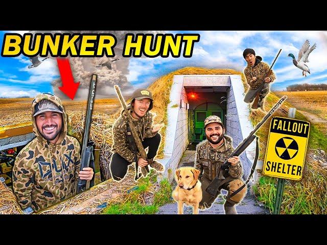 DUCK HUNTING Flair's UNDERGROUND BUNKER Pit BLIND! ( CATCH CLEAN COOK )