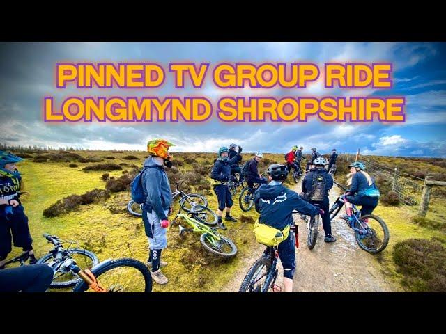 Pinned TV group ride LONGMYND Shropshire