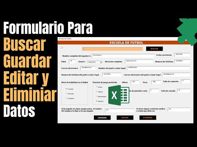 🟢 GUARDA, BUSCA, EDITA y ELIMINA Información de tus BASE de DATOS con Formularios de VBA 🟢