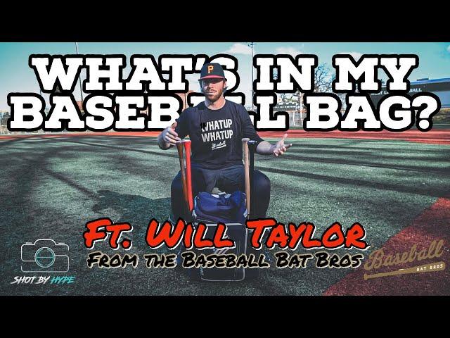 What's In My Baseball Bag? ft. Will Taylor From The Baseball Bat Bros