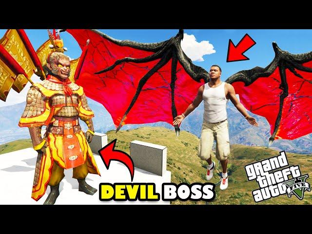 Franklin Fight The New DEVIL BOSS of DEVIL GOD and SERBIAN DANCING LADY in GTA 5