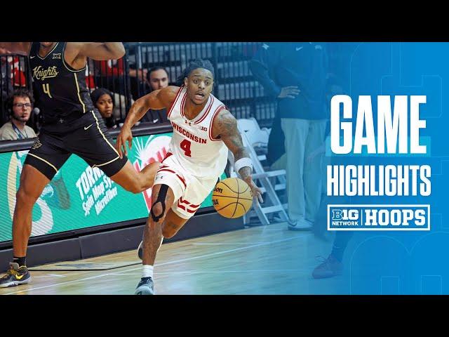 Wisconsin vs. Pittsburgh | Highlights | Big Ten Men's Basketball | 11/24/2024