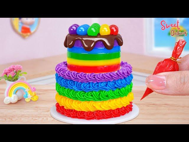 Rainbow Cake RecipesHow To Make Miniature Rainbow Chocolate Cake Decorating IdeasSweet Baking