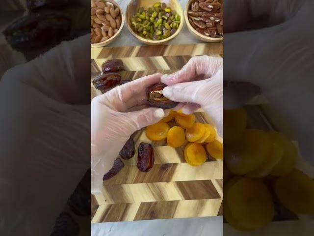 Chocolate covered dates and apricots
